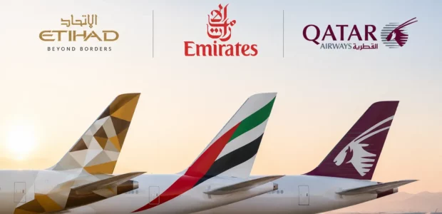 مقارنة بين طيران الإمارات والاتحاد والقطرية