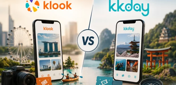 مقارنة بين Klook وKKday لحجز الأنشطة السياحية
